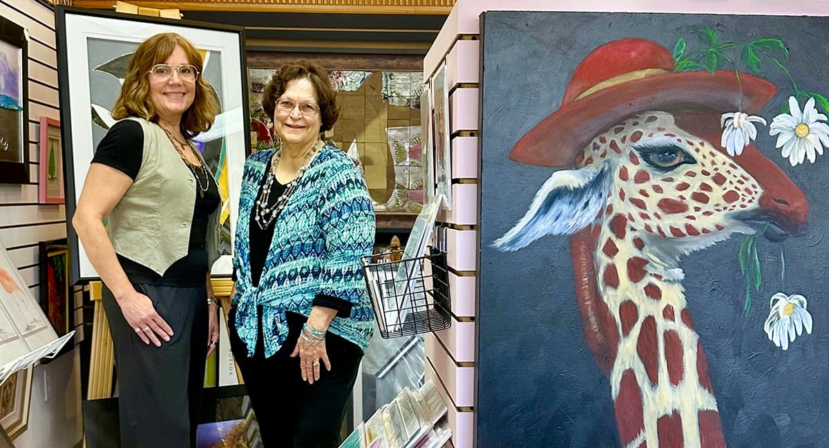 Heather Beuke Diers and Rickie Long, founders of Plentitude Art Market, in Greenwood, Indiana